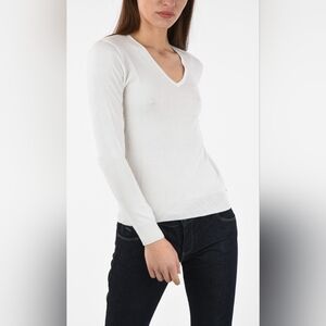 Ralph Lauren White Fitted Long Sleeve Tee